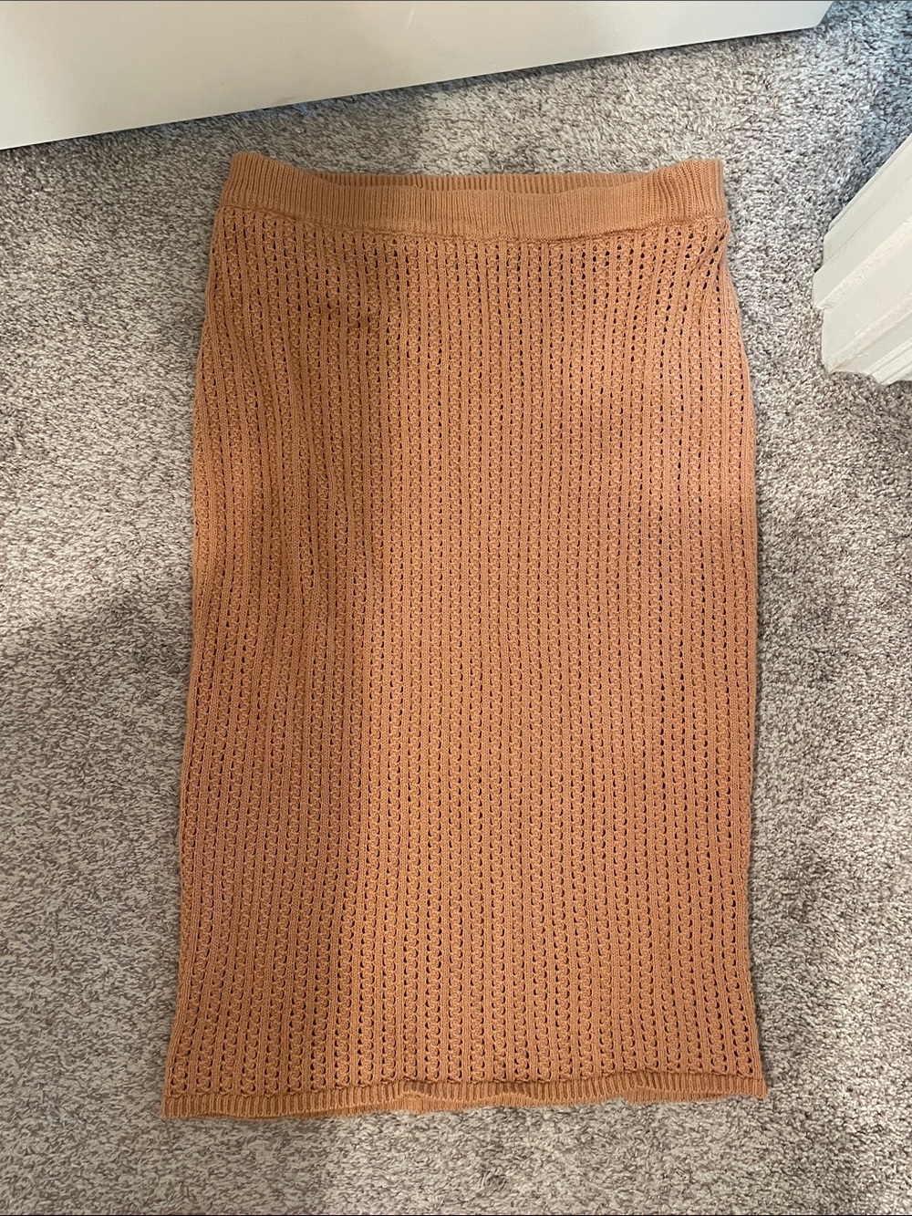Rachel Roy Women’s Knit Midi Skirt in Camel xl